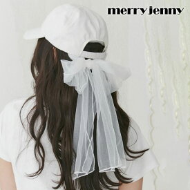 メリージェニー merry jenny 帽子 チュールリボンcap 6月下旬～7月中旬予約 小物 キャップ リボン 282431003501