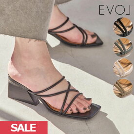 【SALE60%OFF】 【即納】 イーボル EVOL スクエアサンダル 靴 サンダル シューズ iq9525 ギフト