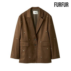 【新作10%OFF】【即納】 ファーファー FURFUR アウター 25秋冬 ローズ刺繍テーラードジャケット ミドル丈 ジャケット rwfj254027