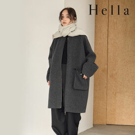 ヘラ Hella 24秋冬 DOUBLE ZIP REVER CO 9月中旬～10月上旬予約 アウター ミドル丈 長袖 h243-02