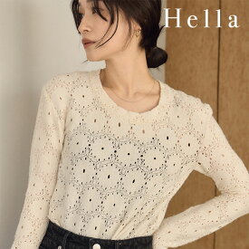 ヘラ Hella 24秋冬 JACQUARD RACE CS 9月下旬～10月中旬予約 トップス プルオーバー ミドル丈 長袖 h243-10