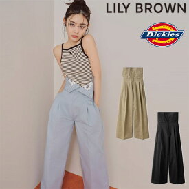 【即納】 リリーブラウン LILY BROWN ボトムス 24春夏 【LILY BROWN Dickies】874ハイウエストチノパンツ ロング丈 フルレング ディッキーズ lwfp242004 コラボ