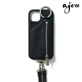 【即納】【iPhone14Plus/ProMax対応】 エジュー ajew cadenas zipphone case shoulder iPhoneケース スマホケース ストラップ 紐 aj02-00414max ギフト 定番