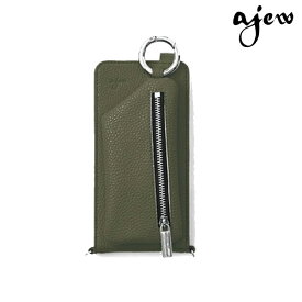 【即納】【多機種対応】 エジュー ajew cadenas vertical zipphone case shoulder スマホケース iphone 手帳型 多機種対応 ショルダー マルチ対応 ac2021003new ギフト 父の日