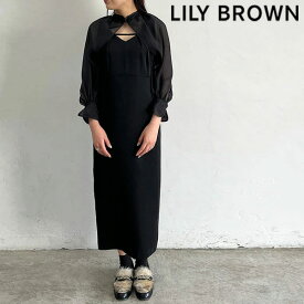 【SPRING SALE50%OFF】 【即納】 リリーブラウン LILY BROWN チャイナボレロsetドレス ワンピース 半袖 ロング丈 lwfo231168