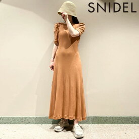 【SPRING SALE50%OFF】 【即納】 スナイデル SNIDEL バックオープンカットワンピース 半袖 ロング丈 swco232187