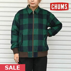 クーポンで10%OFF 【SPRING SALE50%OFF】 【即納】 CHUMS チャムス Shaggy Check Padded Jacket シャギーチェックパデッドジャケット レディース ユニセックス アウター 長袖 ミドル丈 ch14-1379