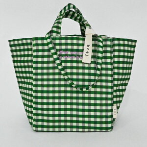 �y���[�zbeej �r�[�W �o�b�O Gingham check totebag �M���K���`�F�b�N�g�[�g�o�b�O �n���h�o�b�O �M�t�g ��e�� it003