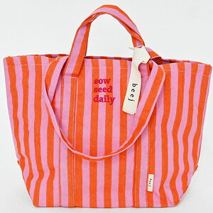 �y���[�z beej �r�[�W �o�b�O Stripe fabric totebag �X�g���C�v�t�@�u���b�N�g�[�g�o�b�O �n���h�o�b�O �M�t�g ��e�� it013