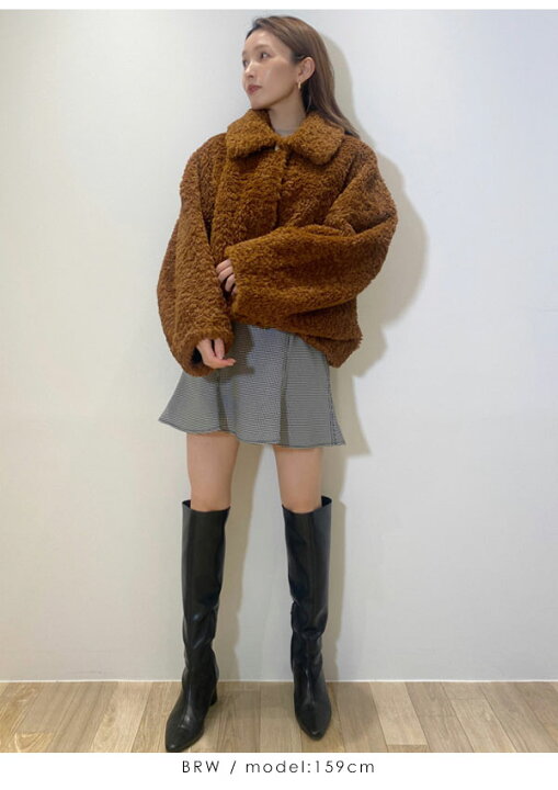 楽天市場】《即納》 スナイデル SNIDEL 22秋冬 ショートボアコート