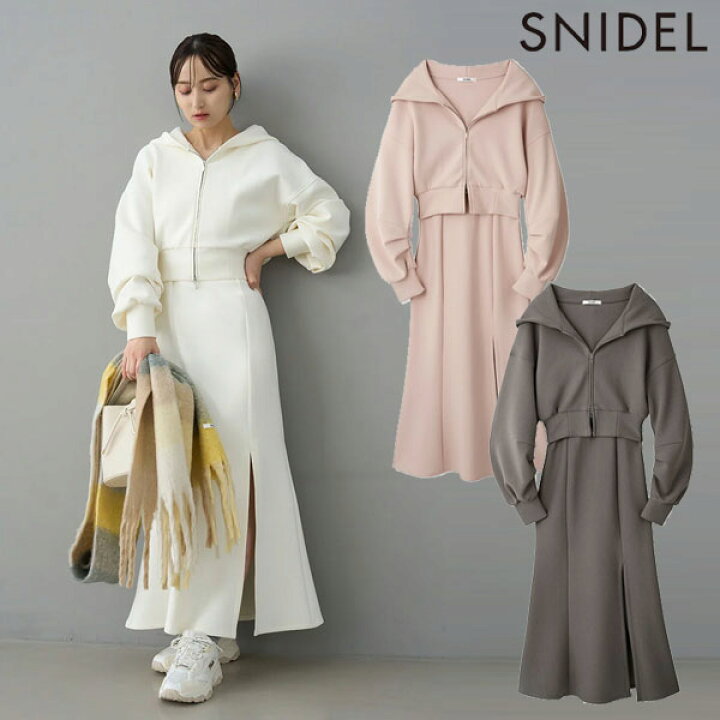 SNIDEL◇Sustainableスウェットセットアップ/1/ポリエステル  