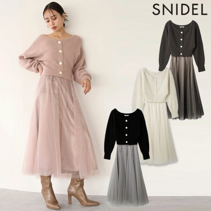 楽天市場】【SALE10%OFF】 スナイデル SNIDEL ワンピース 24秋冬 