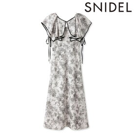 【期間限定 SALE10%OFF】 【即納】スナイデル SNIDEL ドレス 24春夏 ラッフルボレロパイピングワンピース マキシ丈 パイピング swfo242005