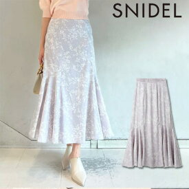 【期間限定 SALE10%OFF】 【即納】 スナイデル SNIDEL ボトムス 24春夏 ジャガードプリントスカート ロング丈 swfs241024