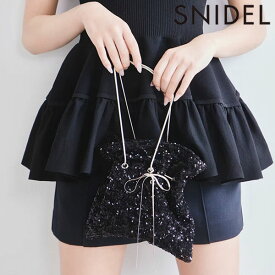 【先行予約特典!!!10%OFF】 スナイデル SNIDEL バッグ 24春夏 ラメバリエチェーンバッグ 5月下旬～6月中旬予約 小物 ショルダーバッグ swgb242652