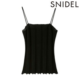 【期間限定 SALE10%OFF】 【即納】 スナイデル SNIDEL トップス 24春夏 ワイドリブニットキャミ ノースリーブ ミドル丈 キャミソール インナー swnt242088