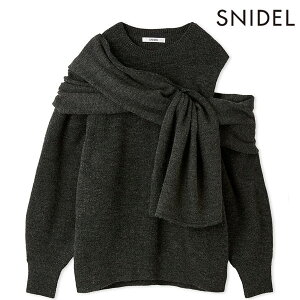 �X���S�i�|�C���g10�{ �y�V���������Z�[��50%OFF�z�y���[�z �X�i�C�f�� SNIDEL �g�b�v�X �f�B�t�H���[�V�����j�b�g�v���I�[�o�[ �~�h���� ���� swnt255123
