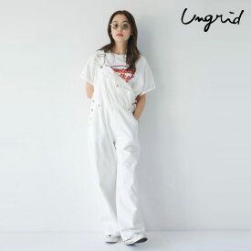 クーポンで10%OFF 【即納】 アングリッド ungrid オールインワン 24春夏 ルーズデニムサロペット ワークパンツ ロング丈 112420344101