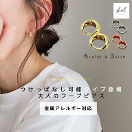 【入園・入学応援 フェア！ 15%OFFクーポン】 フープピアス ピアス 金属アレルギー キャッチレス シルバ…