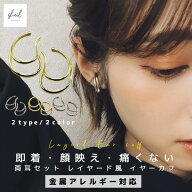 【期間限定！15%OFFクーポン！最大30％OFF】 イヤーカフ イヤリング 大ぶり イヤカフ 両耳セット 金属ア…