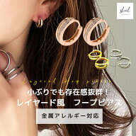 【アフターSALE！30%OFFクーポン＋P10倍】 ピアス フープピアス 金属アレルギー対応 小さめ レディース …