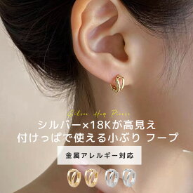 フープピアス ピアス 金属アレルギー セット 小さめ シルバー925 18K シルバー ゴールド 大人 上品 きれいめ 可愛い 人気 トレンド ギフト プレゼント 彼女 レディース 送料無料 高見え プチプラ トレンド