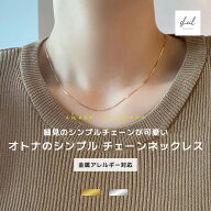 【まもなく終了！残り2時間 40％OFFクーポン】 ネックレス 金属アレルギー シンプル チェーン とろみ チ…
