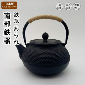 南部 鉄瓶 【あられ】 南部鉄器 日本 日本製 岩手 いわて 伝統工芸 南部鉄瓶 鉄器 茶道具 鉄分補給 鉄分摂取 茶こし付き 鉄びん 急須 各種熱源対応 結婚 出産 内祝い 引き出物 金婚式 誕生日