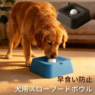 犬用スローフィーダーボウル 水飲み一体型 早食い防止 小型犬?中型犬?大型犬兼用 なめるボール付き 知育…