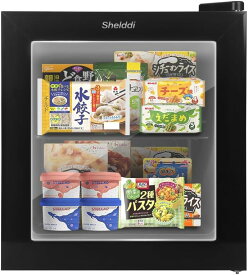 【全店1000円OFFクーポン！✨11/1迄！】【中身が見える】Shelddi ミニ冷凍庫 小型 家庭用 35L 透明ガラスドア 一人用 静音 おしゃれ ガラス扉 冷凍ショーケース コンパクト 冷凍庫ショーケース 一人暮らし SGF-035