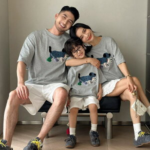 ペアtシャツ リンクコーデ 親子コーデ 親子お揃い 親子ペア 親子ペアルック 家族お揃い 親子服 夏 夏服 リンクコーデ 親子 セット Tシャツ 犬 いぬ 動物柄 男の子 女の子 メンズ レディース