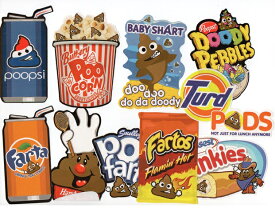 ☆USA直輸入品　うんちパロディステッカーB10枚セット【送料無料】☆