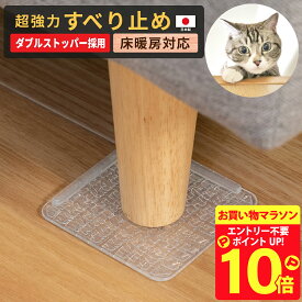 【マラソン限定 P10倍】 超強力 ソファー 滑り止め 4枚入 ダブルストッパー 7cm ソファー滑り止め ソファすべり止め 日本製 ベッド キズ防止 ゴム 臭くない シート ソファ ずれない すべり止め 床暖房 対応 止まる 家具 固定 オットマン ズレない 防音 透明 クリア