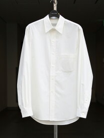 新作_BED J.W. FORD | ベッドフォード // Cotton Silk Shirt - WHITE