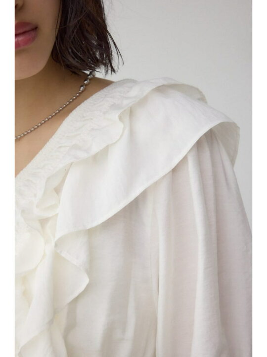 楽天市場】【SALE／20%OFF】ラッフルショルダーブラウス AZUL BY 
