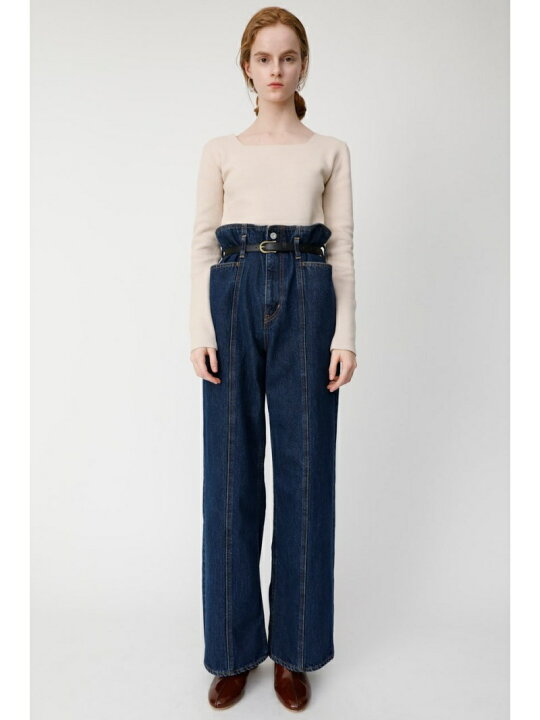 楽天市場】【SALE／50%OFF】HI WAIST BELTED STRAIGHT MOUSSY マウジー  