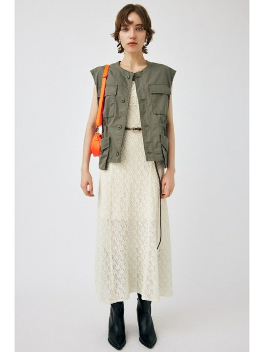 楽天市場】SHEER LACE PANEL ドレス MOUSSY マウジー ワンピース 