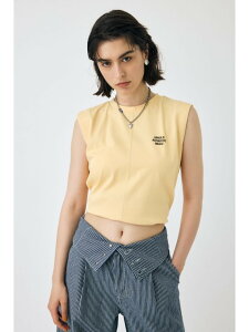 �ySALE�^60%OFF�zTINY LETTER SLEEVELESS �g�b�v�X MOUSSY �}�E�W�[ �g�b�v�X ���̑��̃g�b�v�X �l�C�r�[ �z���C�g�yRBA_E�z[Rakuten Fashion]