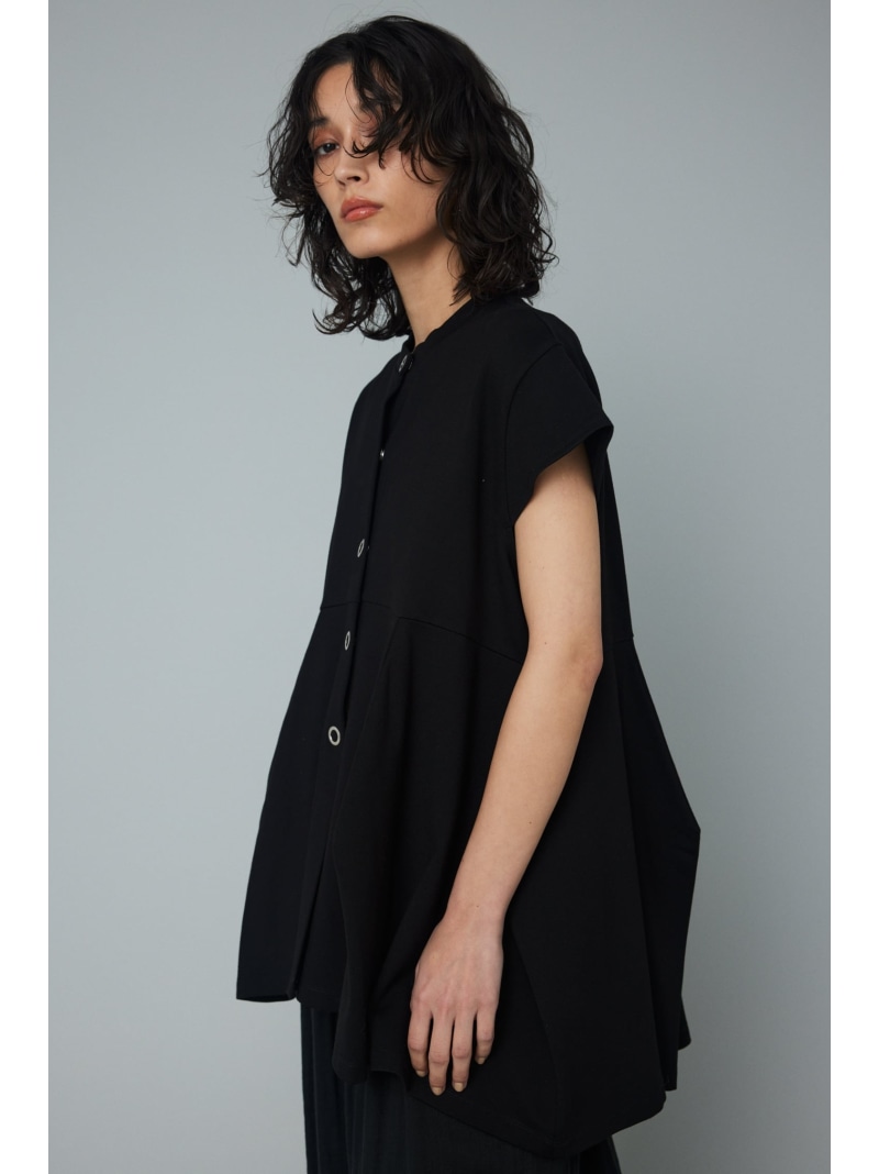 French sleeve ponte tops ヘリンドットサイ トップス カットソー・Tシャツ ブラック ホワイト レッド[Rakuten Fashion]