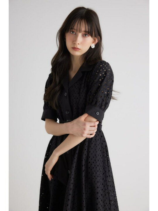 楽天市場】【SALE／10%OFF】トリミングレースフレア OP rienda 