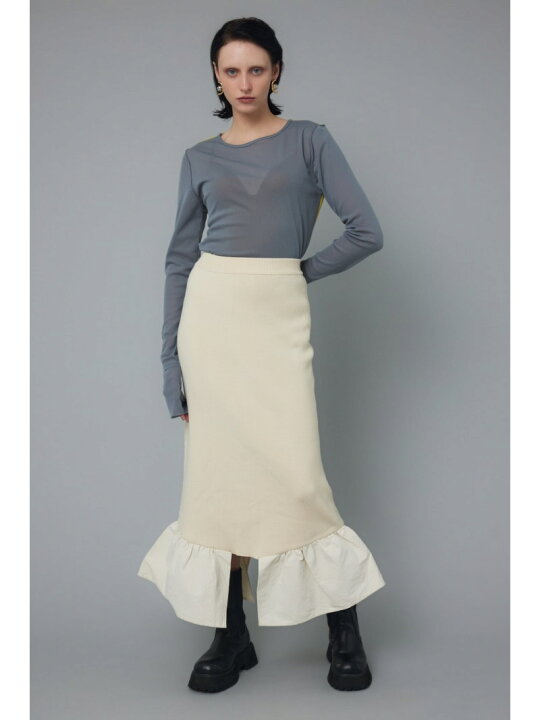 楽天市場】【SALE／10%OFF】Knit frill skirt HeRIN.CYE ヘリンドット 