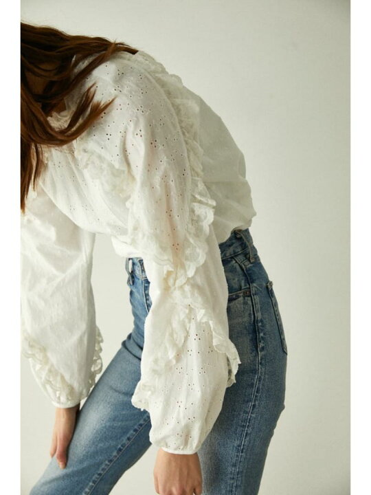 楽天市場】EMBROIDERED LACE ブラウス MOUSSY マウジー トップス 