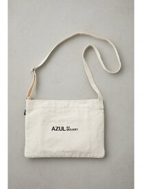【SALE／10%OFF】AZUL LOGO CANVAS SHOULDER BAG AZUL BY MOUSSY アズールバイマウジー バッグ その他のバッグ ホワイト ブラック【RBA_E】[Rakuten Fashion]
