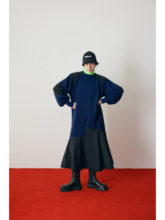 楽天市場】Elbow patch knit one-piece HeRIN.CYE ヘリンドットサイ 