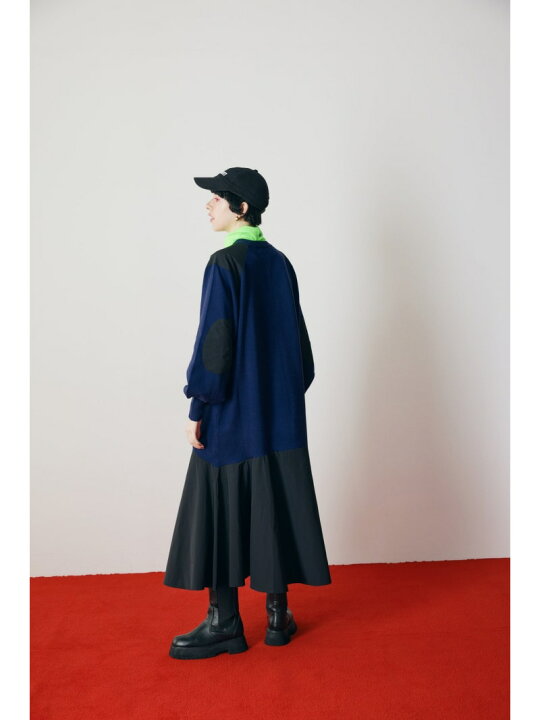 楽天市場】Elbow patch knit one-piece HeRIN.CYE ヘリンドットサイ 