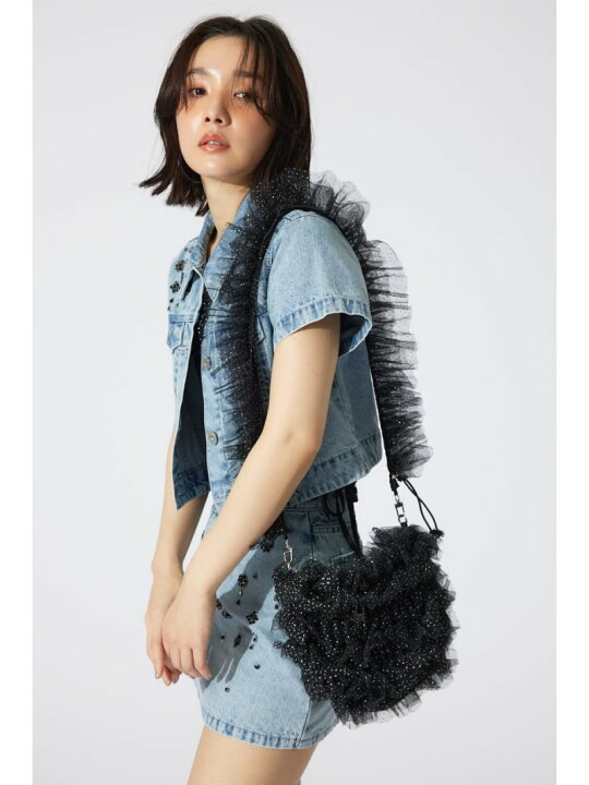 楽天市場】【SALE／50%OFF】manywayチュールバッグ rienda リエンダ 
