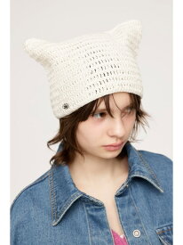 KITTY KNIT BEANIE SLY スライ 帽子 その他の帽子 ホワイト ブラック カーキ【送料無料】[Rakuten Fashion]