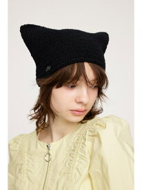 KITTY KNIT BEANIE SLY スライ 帽子 その他の帽子 ブラック ホワイト カーキ【送料無料】[Rakuten Fashion]