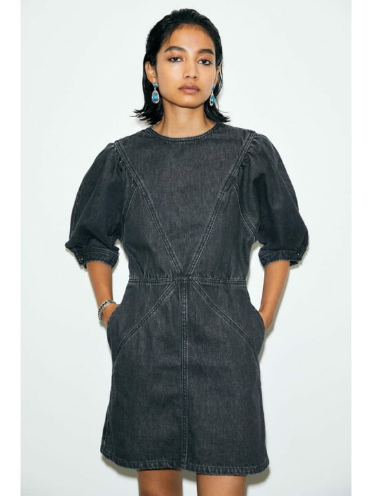 楽天市場】【SALE／30%OFF】DOLMAN SLEEVE DENIM ミニワンピース 