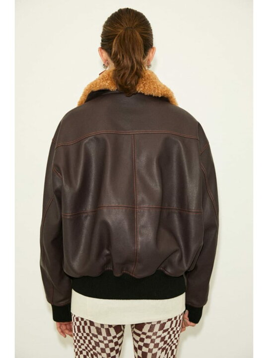 楽天市場】【SALE／50%OFF】VEGAN LEATHER BALOON B-3 ジャケット SLY 